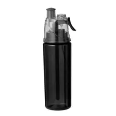 Trinkflasche Zerstäuber Fluxi, Farbe: schwarz personalisierte Geschenke 
