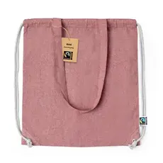 Rucksack Tasche Riak Fairtrade, Farbe: rot personalisierte Geschenke 