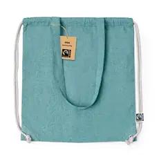 Rucksack Tasche Riak Fairtrade, Farbe: grün personalisierte Geschenke 