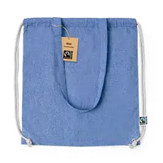Rucksack Tasche Riak Fairtrade, Farbe: blau personalisierte Geschenke 