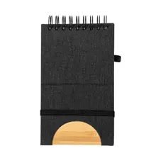 Halter Notizbuch Alyxa, Farbe: schwarz personalisierte Geschenke 