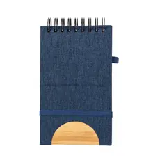 Halter Notizbuch Alyxa, Farbe: navy blau personalisierte Geschenke 