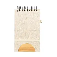 Halter Notizbuch Alyxa, Farbe: naturfarben personalisierte Geschenke 