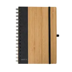 Notizbuch Gasmon, Farbe: schwarz personalisierte Geschenke 