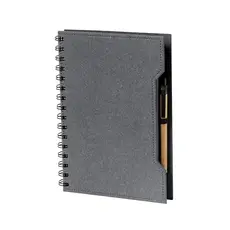 Notizbuch Mecony, Farbe: schwarz personalisierte Geschenke 