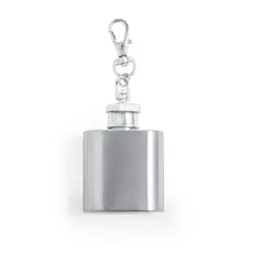 Schlüsselanhänger Flachmann Deneb, Farbe: silber personalisierte Geschenke 