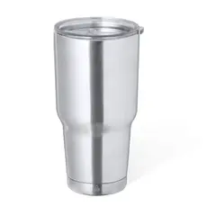 Wärme Trinkbecher Atinger, Farbe: silber personalisierte Geschenke 