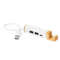 USB Hub Kartip, Farbe: weiß personalisierte Geschenke 
