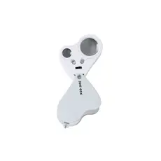 Lupe Keyan 30/60X, Farbe: silber personalisierte Geschenke 
