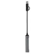 USB Hub Konery, Farbe: silber personalisierte Geschenke 