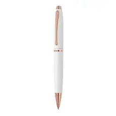 Kugelschreiber Calais White, Farbe: weiß personalisierte Geschenke 
