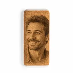Kork Powerbank mit Gravur