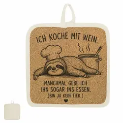 Kork Topflappen mit Gravur