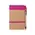 Notizbuch Ecocard - rosa, Farbe: rosa personalisierte Geschenke 