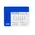 Mauspad Kalender Rendux - blau, Farbe: blau personalisierte Geschenke 