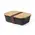 Lunch Box Thadan - schwarz, Farbe: schwarz personalisierte Geschenke 