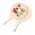 Sublimation beach racket set Zaxia, Color: weiß