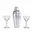 Cocktail Set Cefiro - silber, Farbe: silber personalisierte Geschenke 