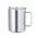 Wärme Tasse Dovery - silber, Farbe: silber personalisierte Geschenke 
