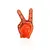 Klatschhand Hogan - rot, Farbe: rot personalisierte Geschenke , 2 image