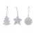 Ornament Set Chandun - grau, Farbe: grau personalisierte Geschenke , 4 image