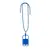 Schlüsselband Sebly - blau, Farbe: blau personalisierte Geschenke , 4 image