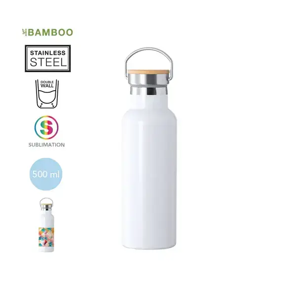 Sublimations Wärme Flasche Ying - weiß personalisierte Geschenke , 7 image