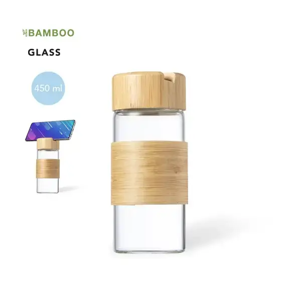 Trinkflasche Nowsly mit Handyständer personalisierte Geschenke , 6 image