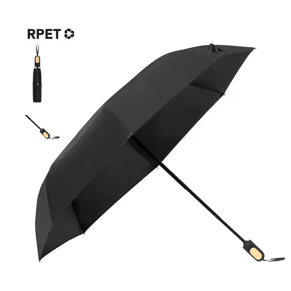 Regenschirm Barbra - schwarz personalisierte Geschenke , 15 image