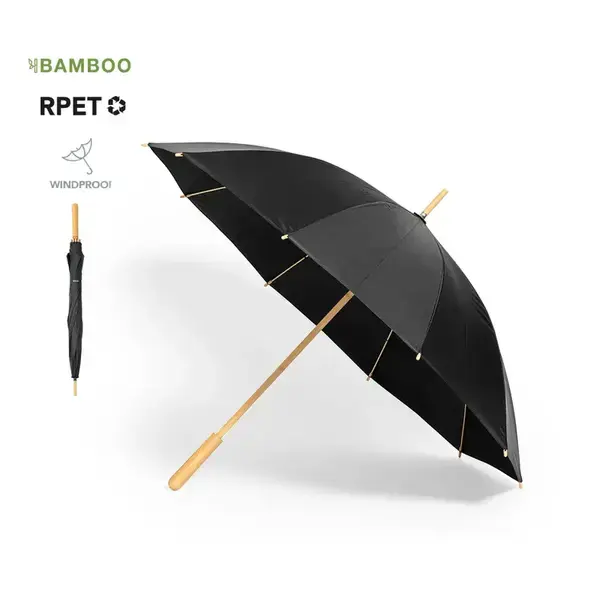 Regenschirm Gotley - schwarz personalisierte Geschenke , 18 image