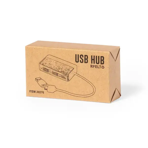 USB Hub Barney - grau personalisierte Geschenke , 9 image