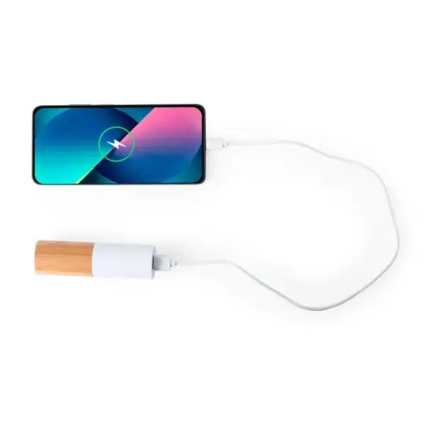 Power Bank Reneh - weiß personalisierte Geschenke , 2 image
