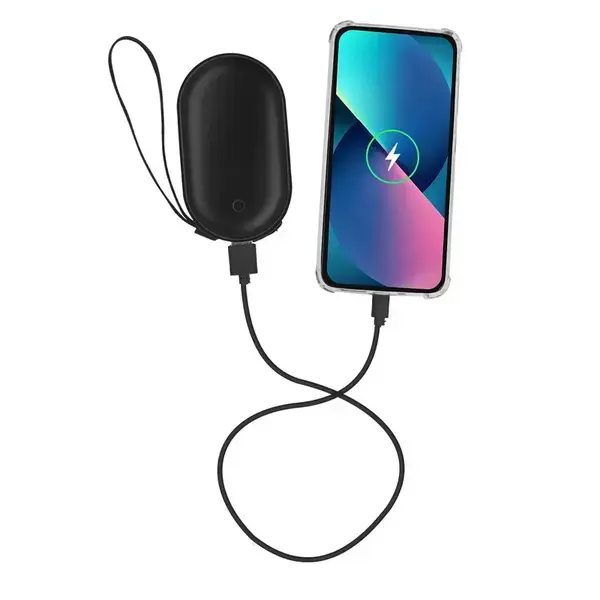 Power Bank Handwärmer Geax - schwarz personalisierte Geschenke , 8 image