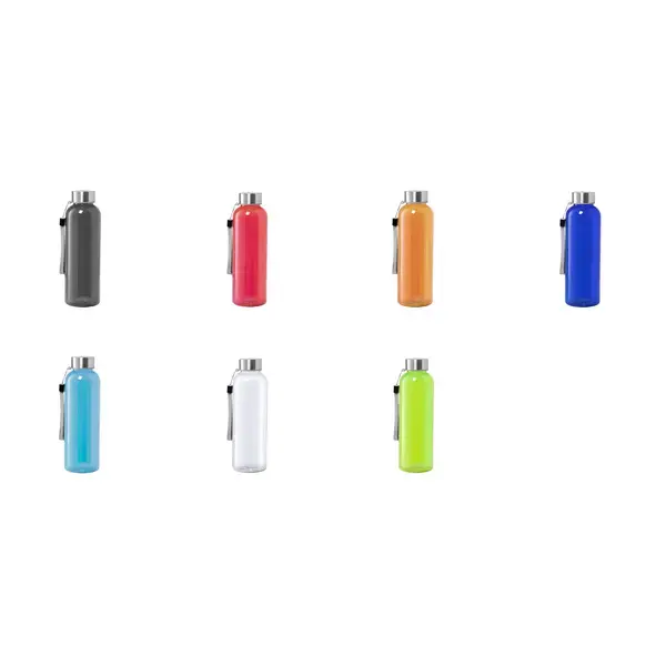 Trinkflasche Lecit - transparent, Farbe: transparent, Verpackung: Papier Tasche personalisierte Geschenke , 2 image