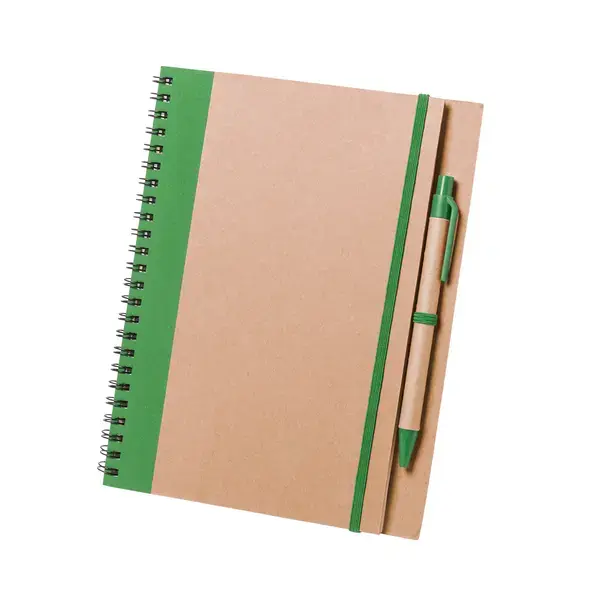 Notizbuch Tunel - grün, Farbe: grün personalisierte Geschenke 