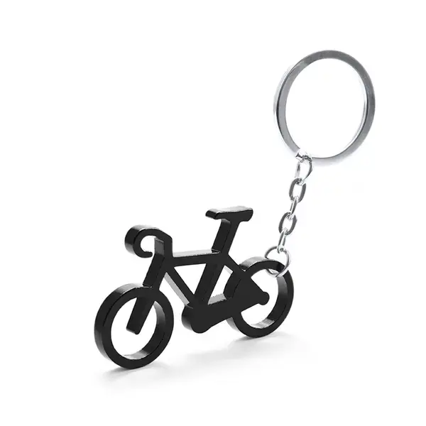 Schlüsselanhänger Ciclex - schwarz, Farbe: schwarz personalisierte Geschenke 