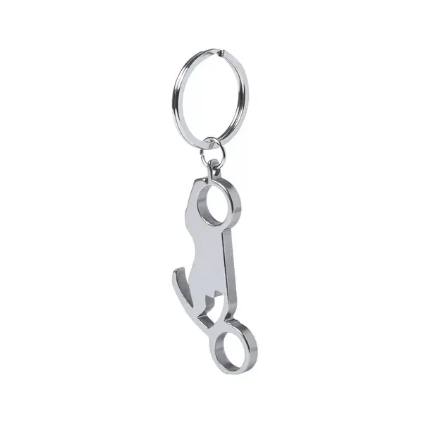 Schlüsselanhänger Flaschenöffner Blicher - silber, Farbe: silber personalisierte Geschenke 