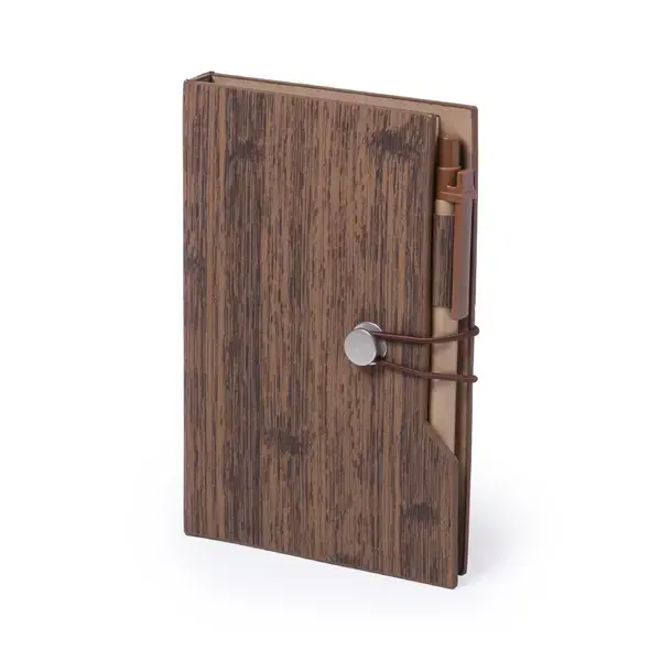 Notizblock Rasmor - braun, Farbe: braun personalisierte Geschenke 