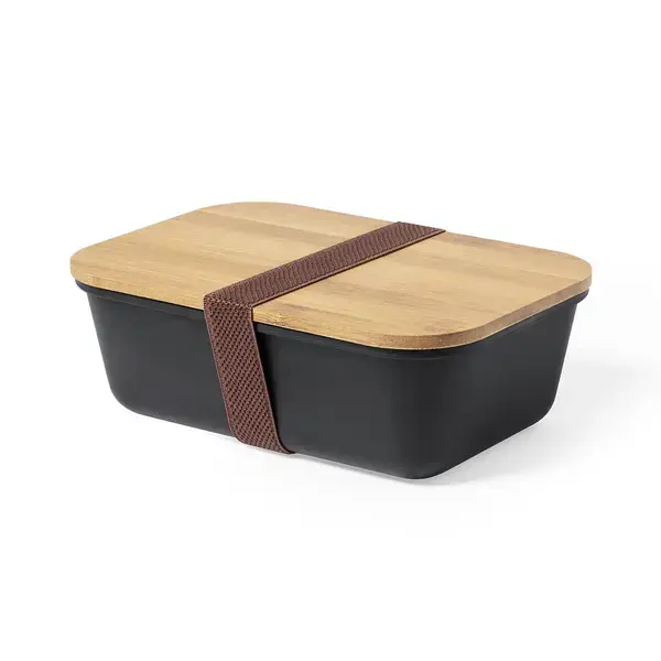 Lunch Box Thadan - schwarz, Farbe: schwarz personalisierte Geschenke 