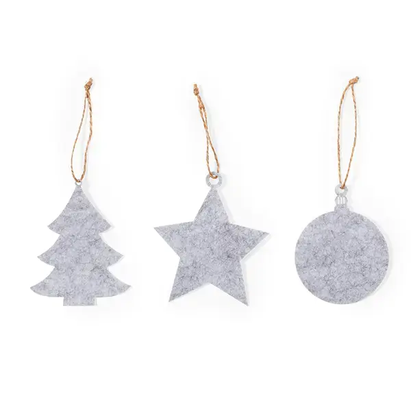 Ornament Set Chandun - grau, Farbe: grau personalisierte Geschenke 