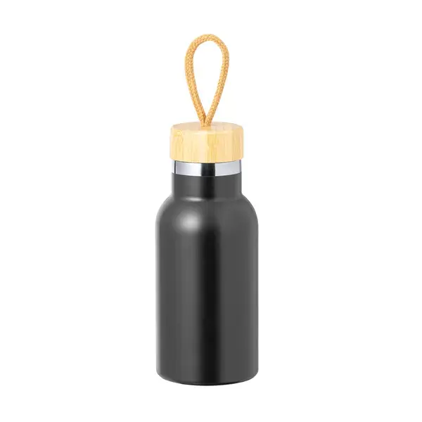 Wärme Flasche Flazer - schwarz, Farbe: schwarz personalisierte Geschenke 