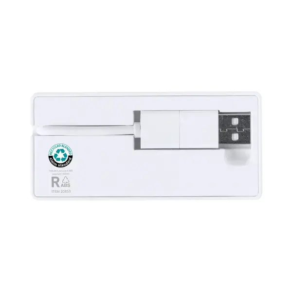 USB Hub Nofler RCS - weiß, Farbe: weiß personalisierte Geschenke 