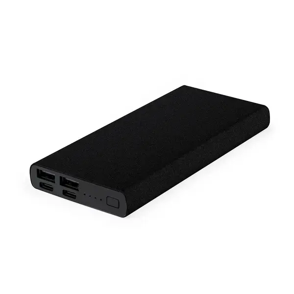 Power Bank Tornad - schwarz, Farbe: schwarz personalisierte Geschenke 