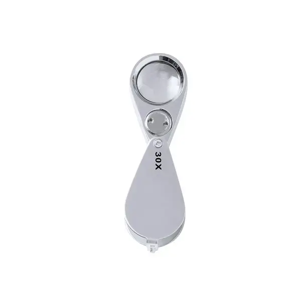 Lupe Yoplin 30X - silber, Farbe: silber personalisierte Geschenke 