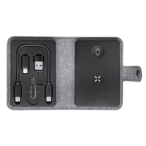 Ladegerät Zakary - grau, Farbe: grau personalisierte Geschenke 