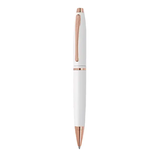 Kugelschreiber Calais White - weiß, Farbe: weiß personalisierte Geschenke 