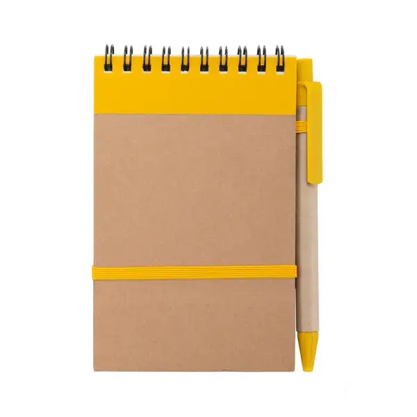 Notizbuch Ecocard - gelb, Farbe: gelb personalisierte Geschenke , 15 image