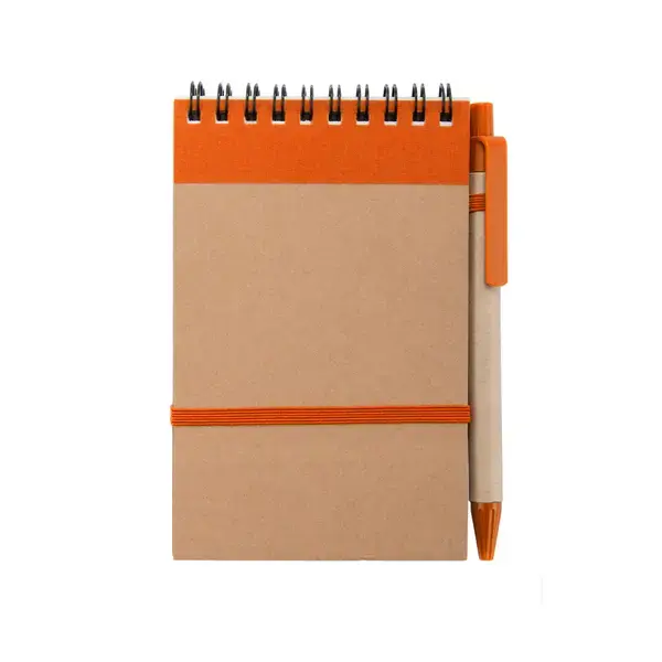 Notizbuch Ecocard - orange, Farbe: orange personalisierte Geschenke , 13 image