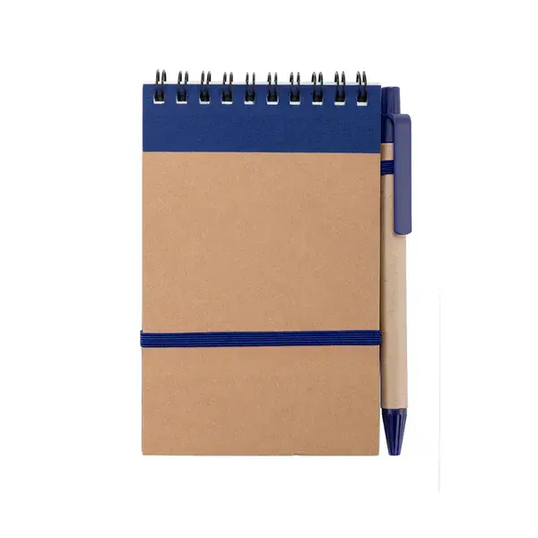 Notizbuch Ecocard - blau, Farbe: blau personalisierte Geschenke , 17 image