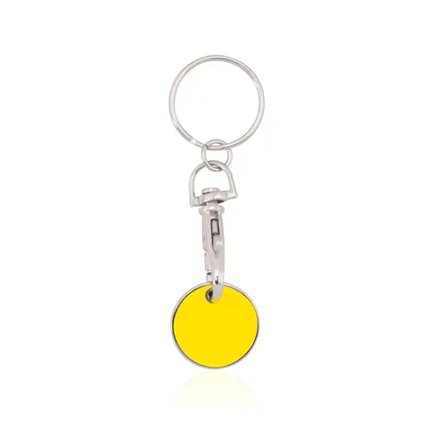Schlüsselanhänger EK-Chip Euromarket - gelb, Farbe: gelb personalisierte Geschenke , 13 image